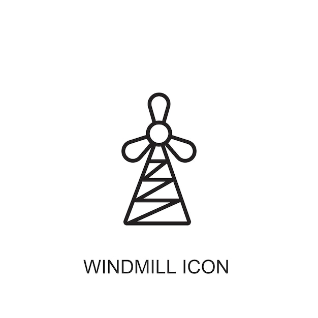 Windmill vector icon icon