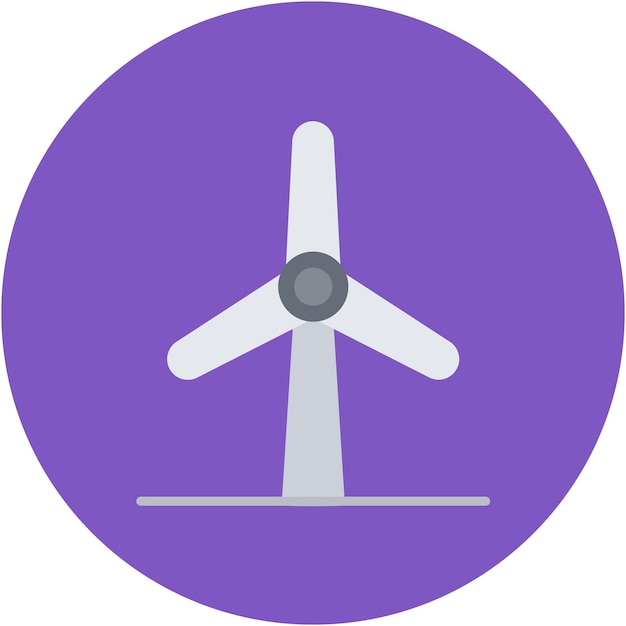 Windmill vector illustration style