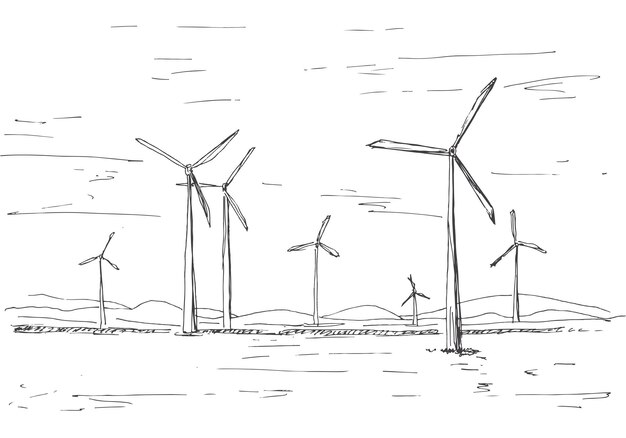 Vector windmills for electricity