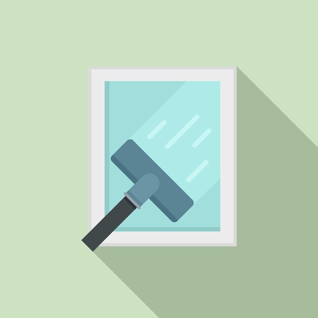 Window cleaning icon flat illustration of window cleaning vector icon for web design