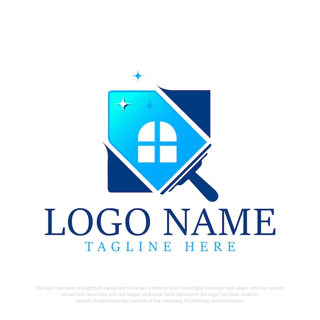 Window cleaning logo cleaning logo vector template logo