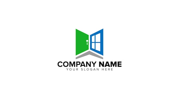 Vector window cleaning logo