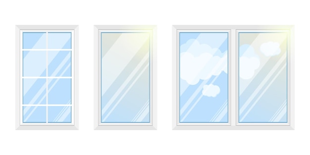Window icon in flat style