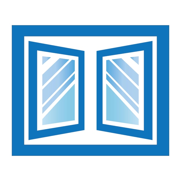 Шаблон векторного логотипа окна