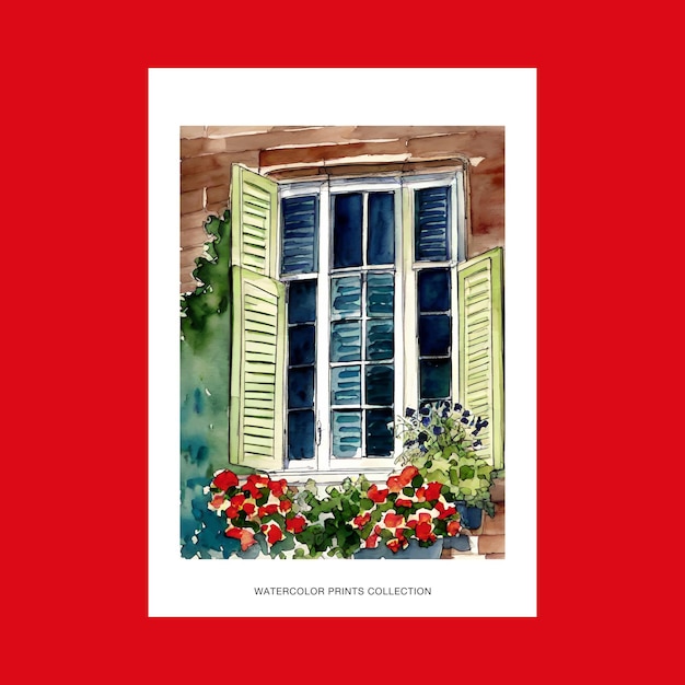 Vettore persiane per finestre arredamento per la casa italiana
