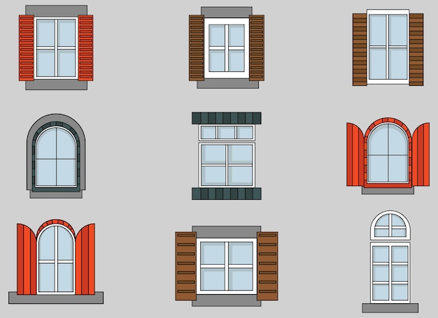 window vector design illustration isolated on background