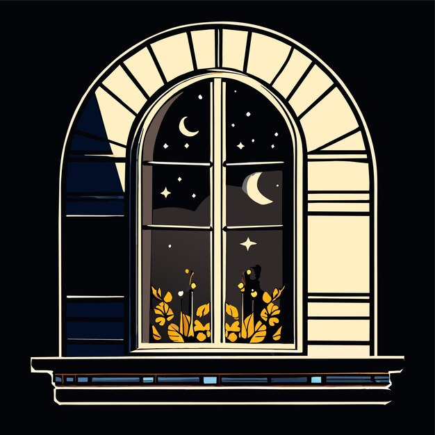 Vector window vector illustration