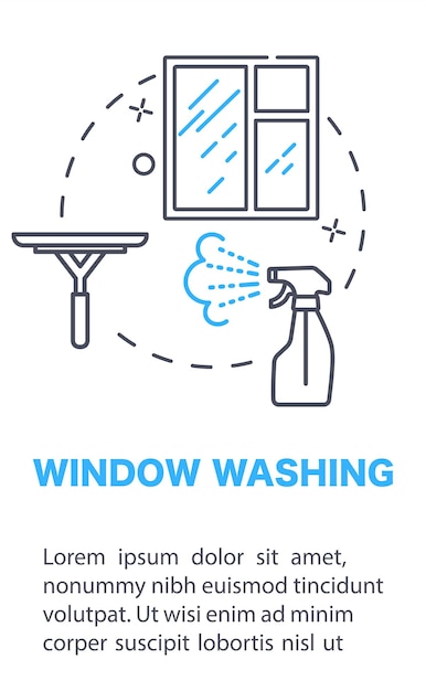 Window washing banner