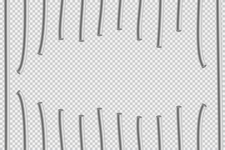 Vector window with sawed prison bars