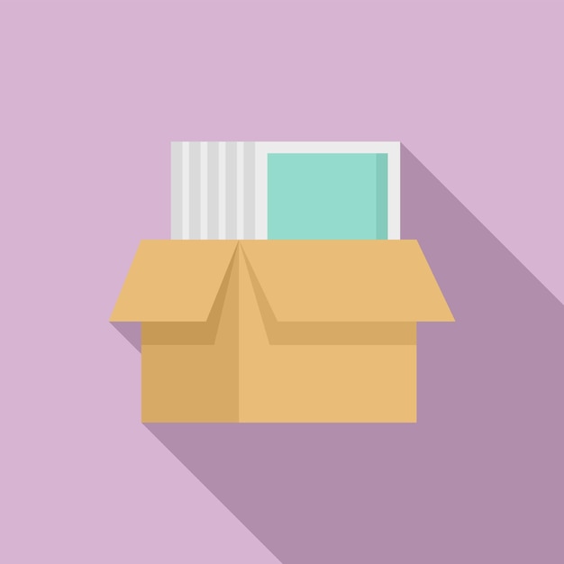 Windows installation box icon Flat illustration of windows installation box vector icon for web design