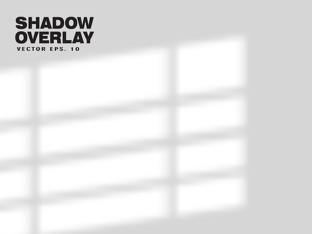 Vector windows schaduw overlay scène eps 10