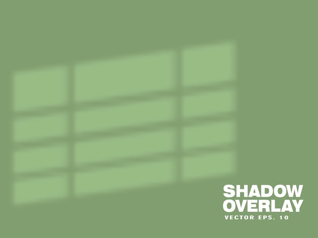 Windows shadow overlay scene eps 10