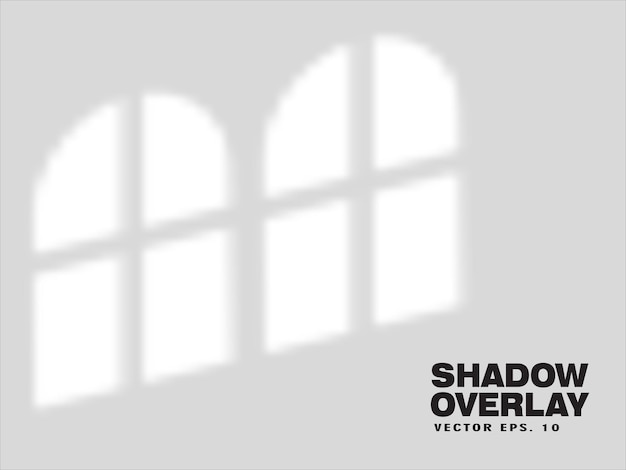 Windows shadow overlay scene eps 10