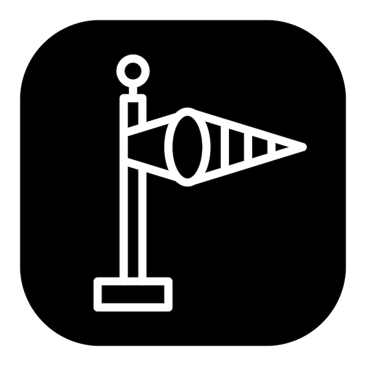 Vector windsock vector icons