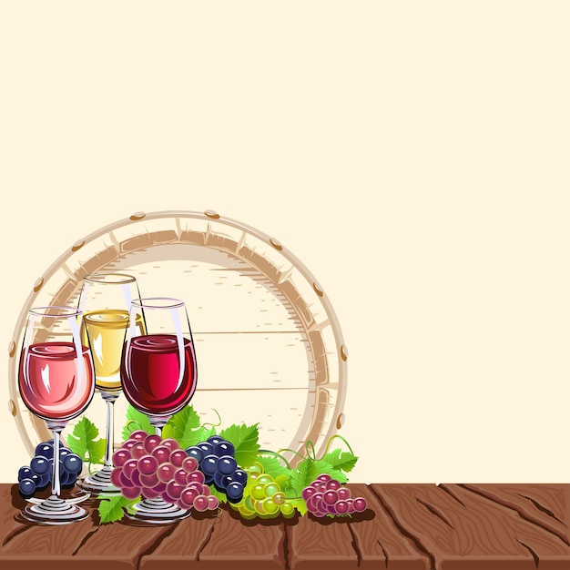 ワインの背景