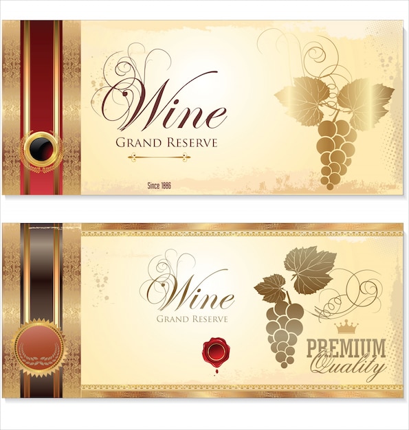 Vector wine banner