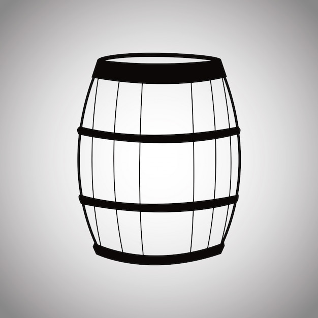 Wine barrel wooden 