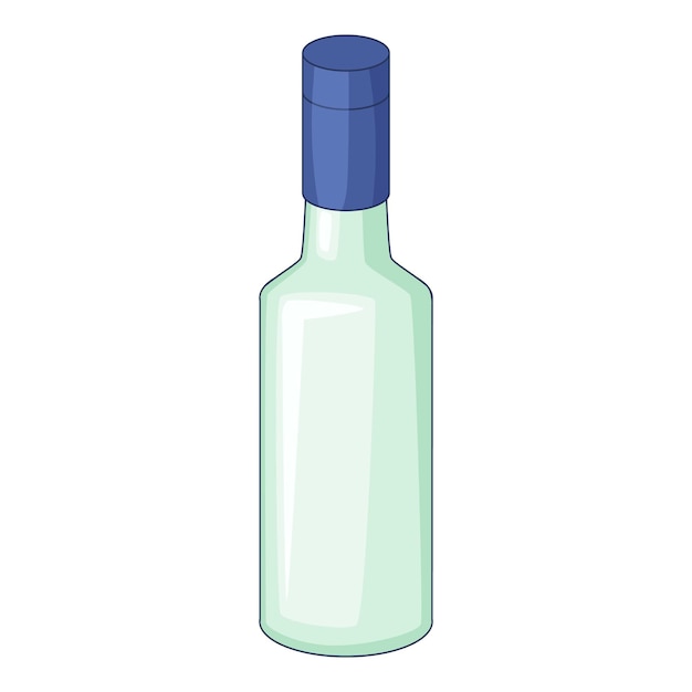 Vector wine bottle icon cartoon illustration of wine bottle vector icon for web design