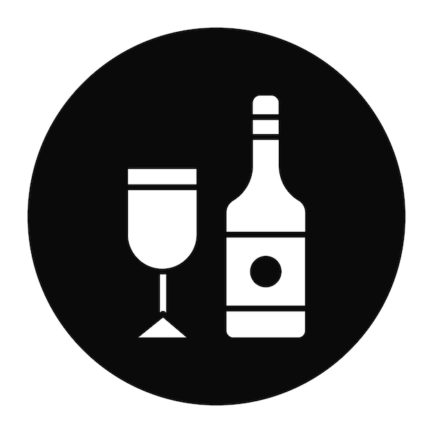 와인 병 아이콘 터 이미지 아버지의 날에 사용할 수 있습니다
