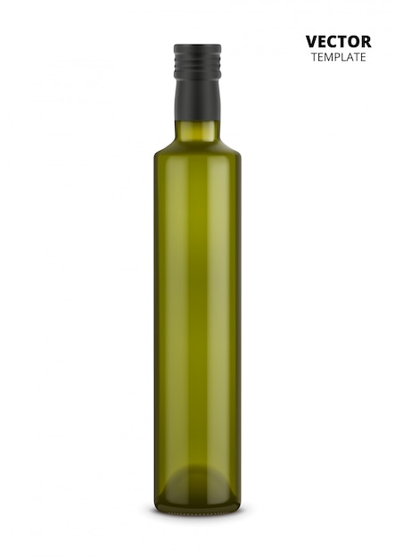 Vector wine bottle  isolated on white