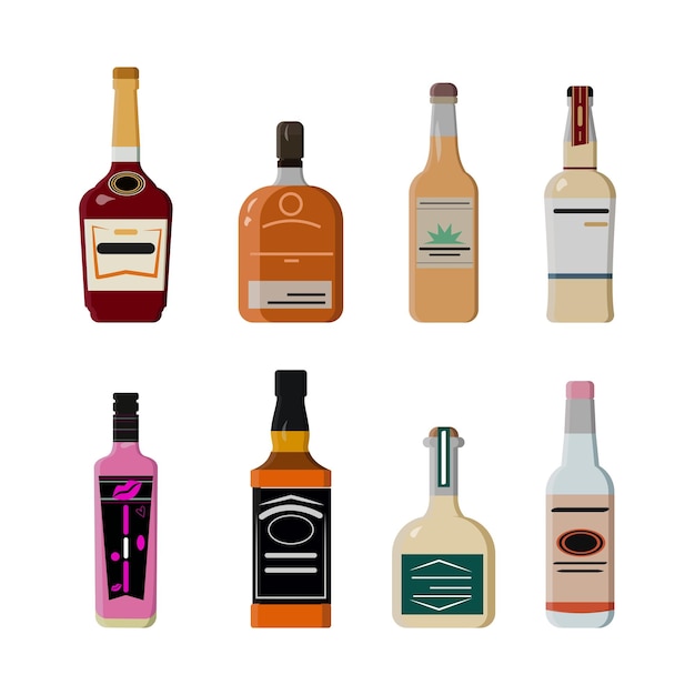 Wine bottle vector