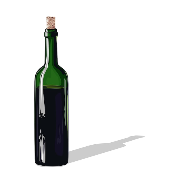 wine bottle with a cork