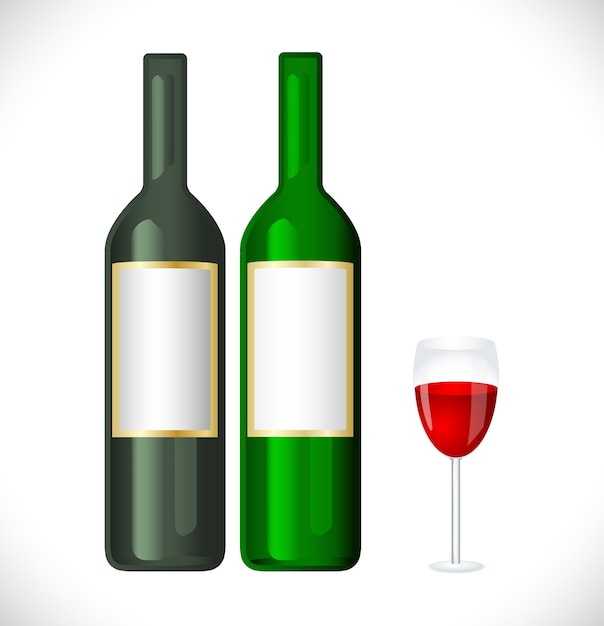 Wine bottle with glass icon