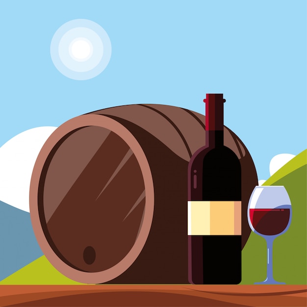 와인 글라스와 와인 병, 전국 와인의 날