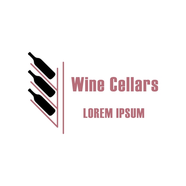 Vector wine cellar logo