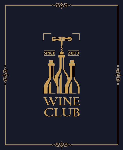 Wine club label