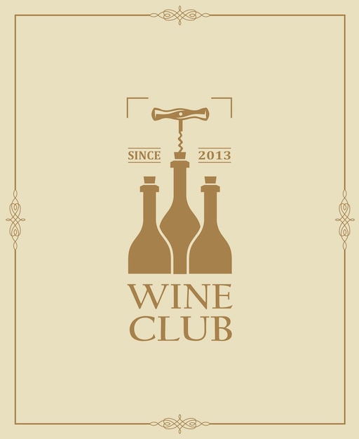 Wine club label