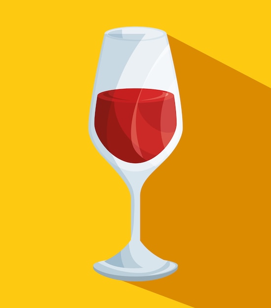 Wine cup isolated icon