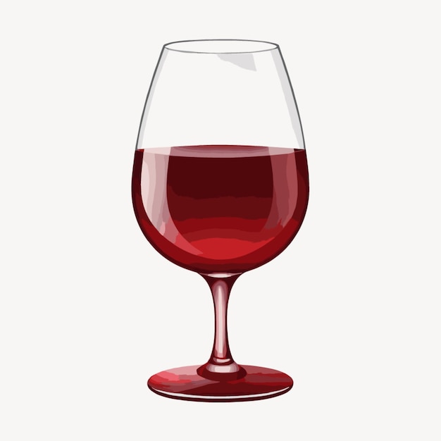 Vettore vettore di clipart di vetro di vino