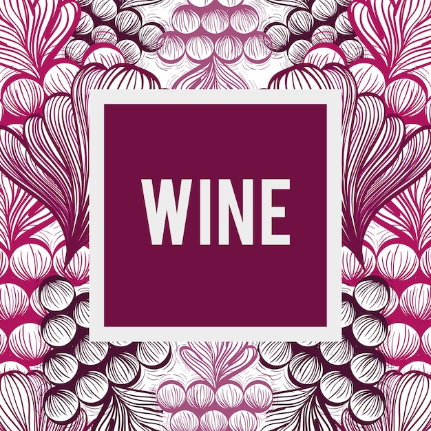 Wine grape fruit background