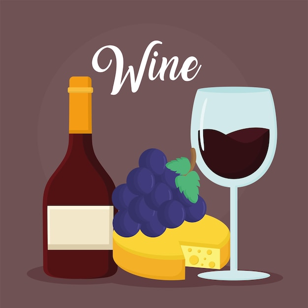 Wine items poster
