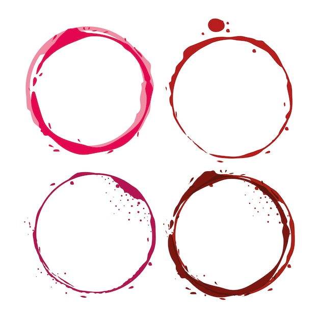 Vector wine label circles icon