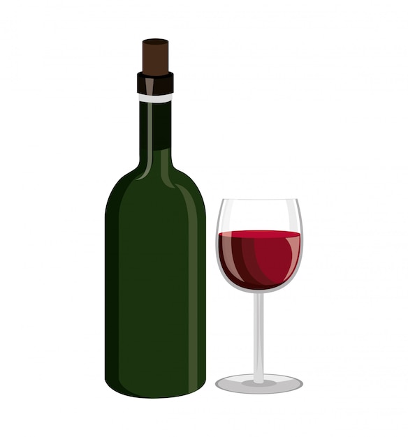 wine label design isolated