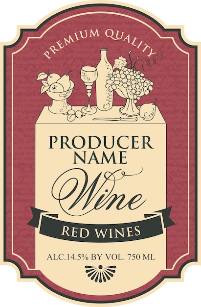 wine label