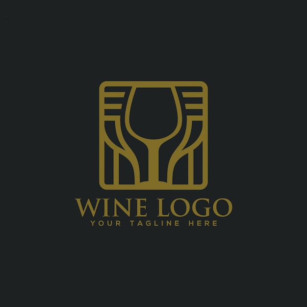 Wine logo vector template