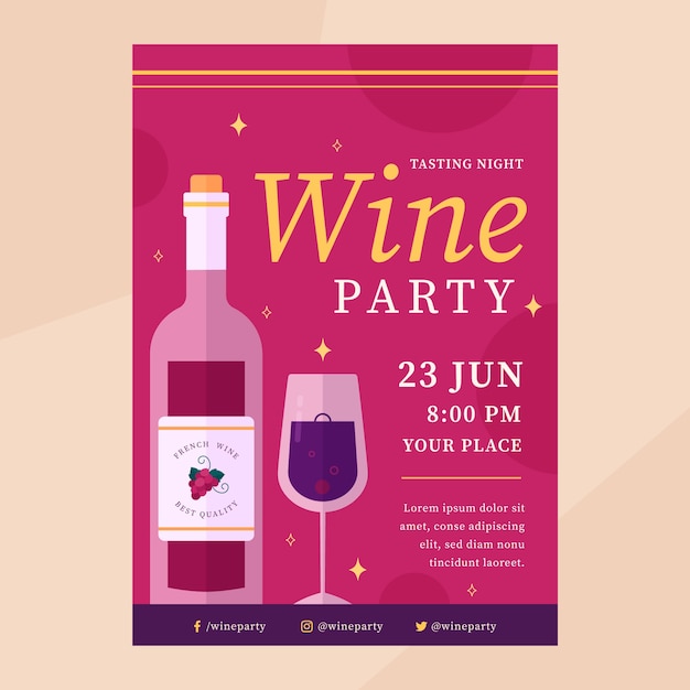 wine party flat celebration pack