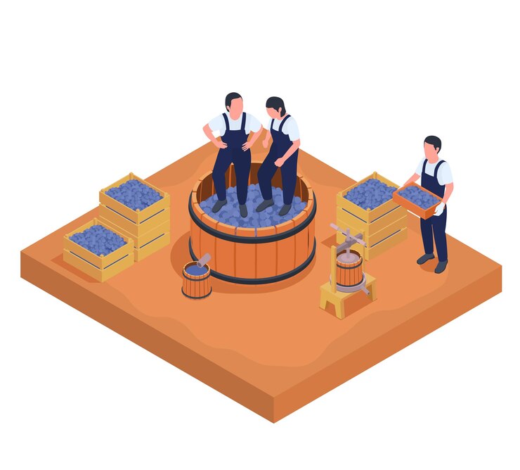 Vector wine production composition