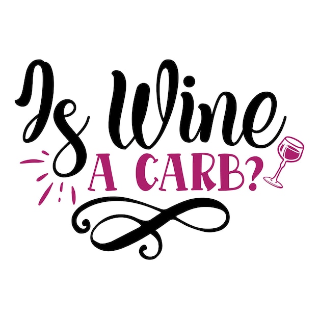 Vettore wine quotes svg design