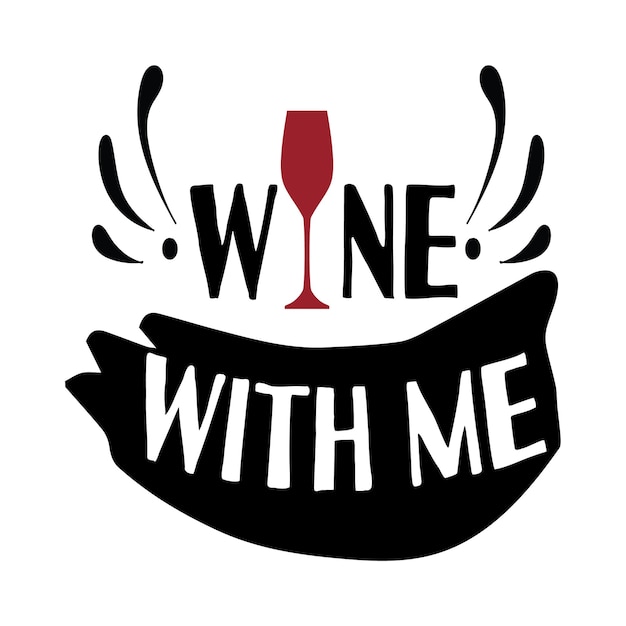 Vector wine svg design