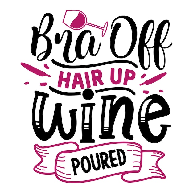 Vector wine svg design