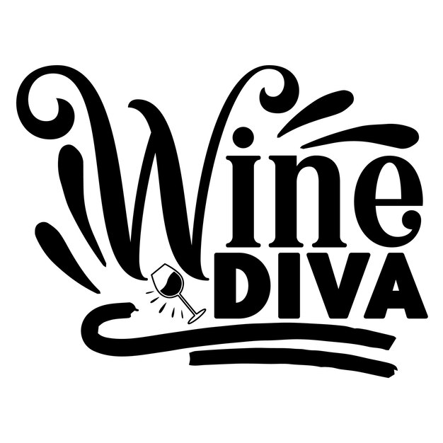 Wine SVG-ontwerp