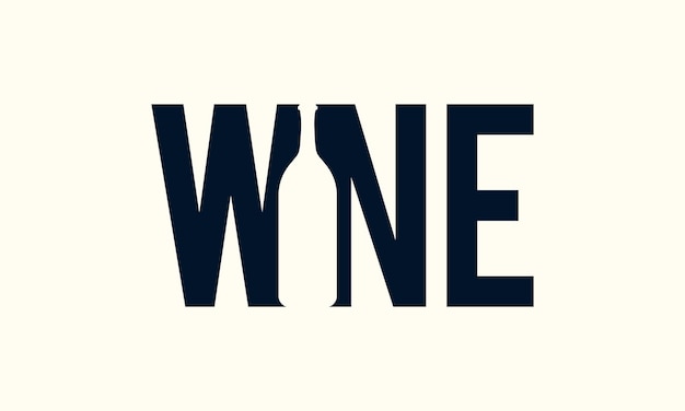 Wine Typography Text Logo Design Wine Typographic Word Logo Vector Design For Business Company