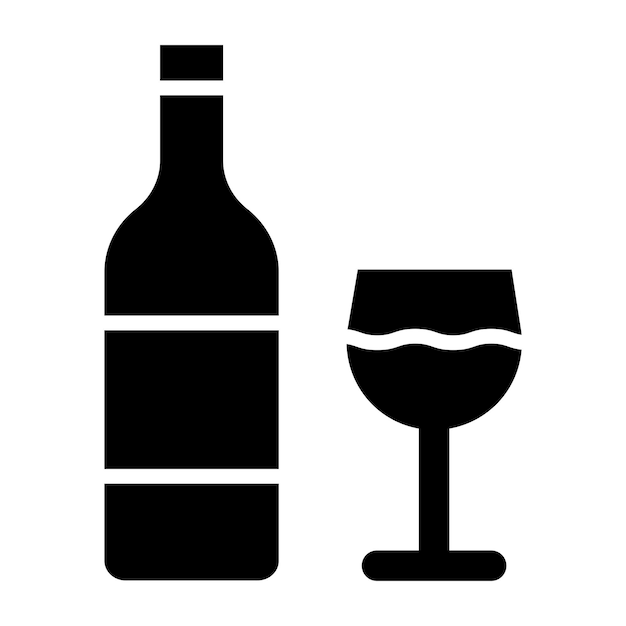 Wine vector icon design illustration