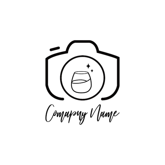 Winery-logo-ontwerp met inspiratie voor fotografie-ideeën