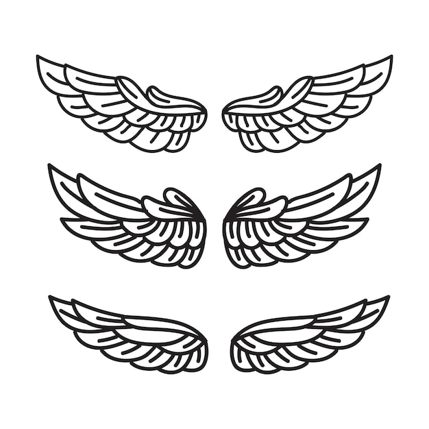 wing cartoon illustration vector