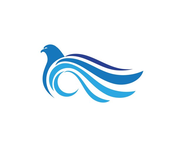 Логотип шаблона логотипа Wing Falcon